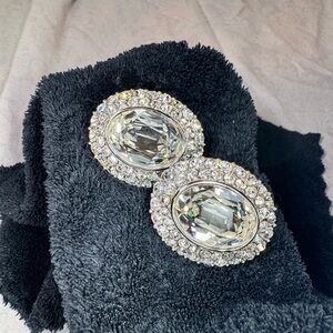 Yves Saint Laurent Rhinestone Clip On
Earrings